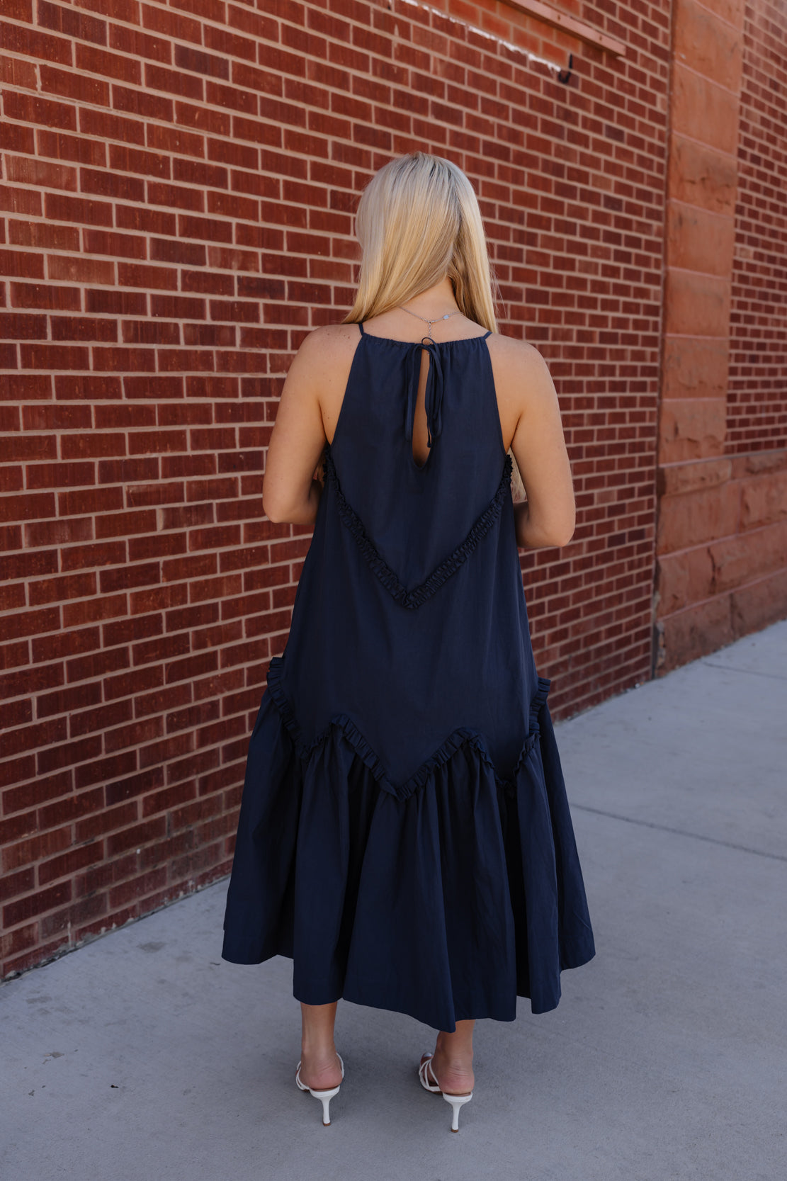 Alessia Tiered Maxi Dress | Dark Navy