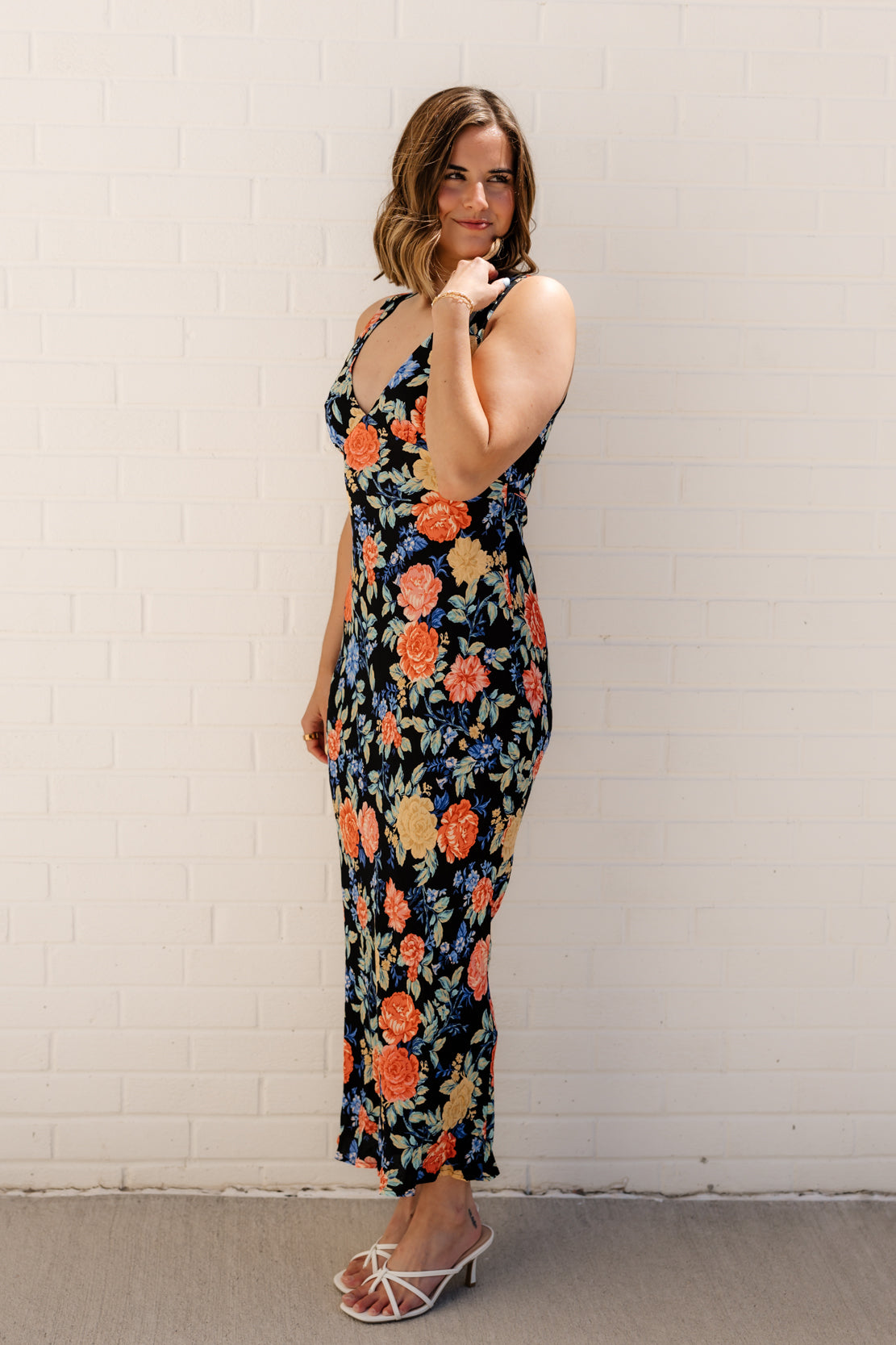Alix Floral Tie Back Maxi Dress | Summer Nights