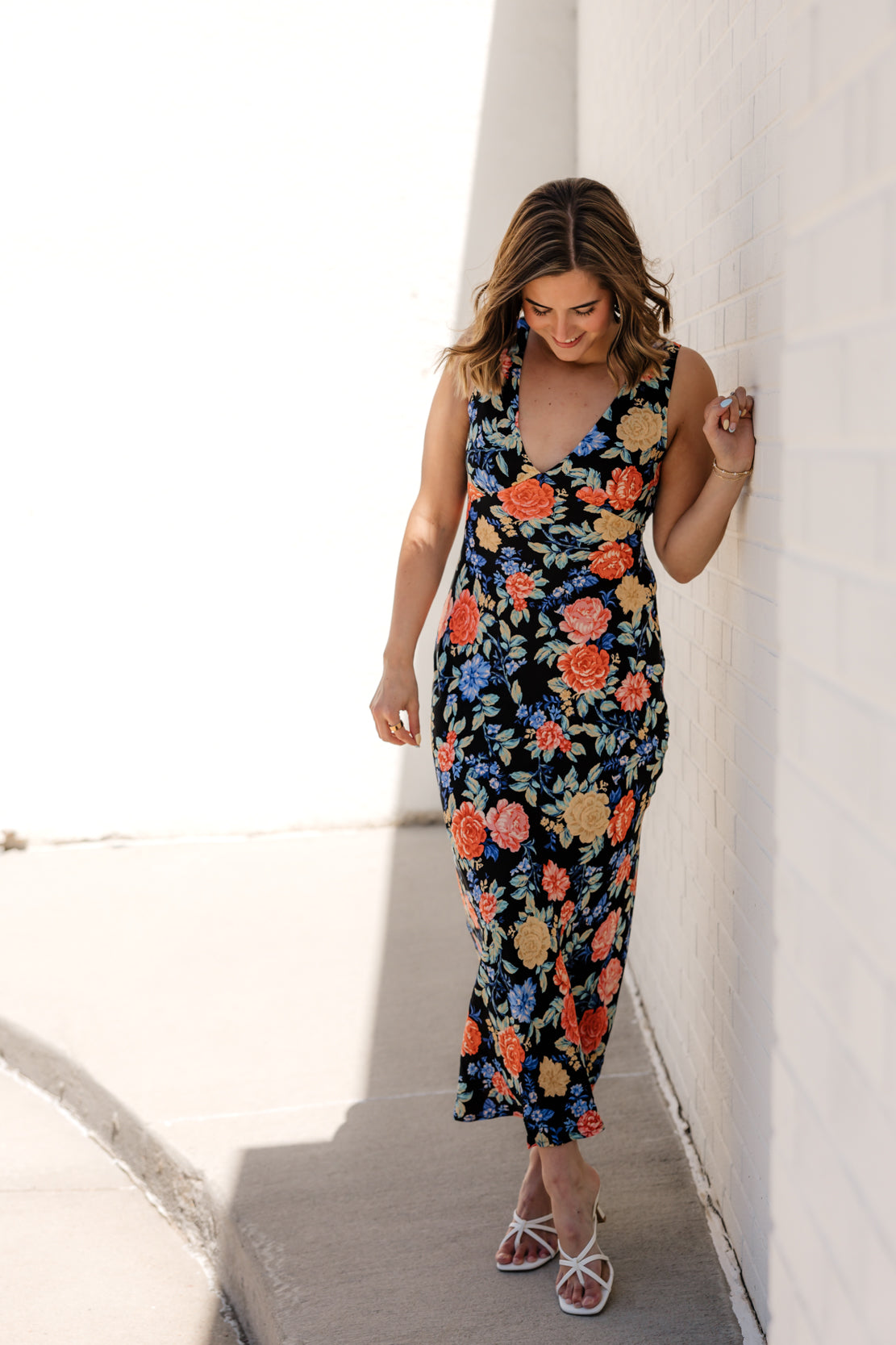 Alix Floral Tie Back Maxi Dress | Summer Nights