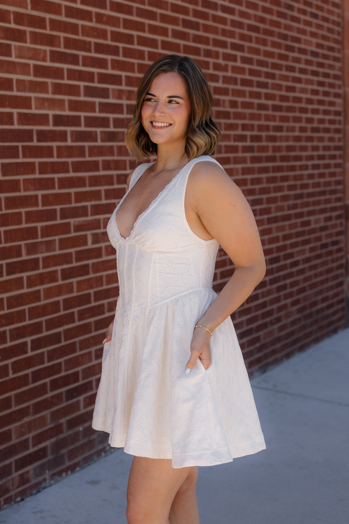 Can't Help It Mini Dress | Champagne Sugar Combo