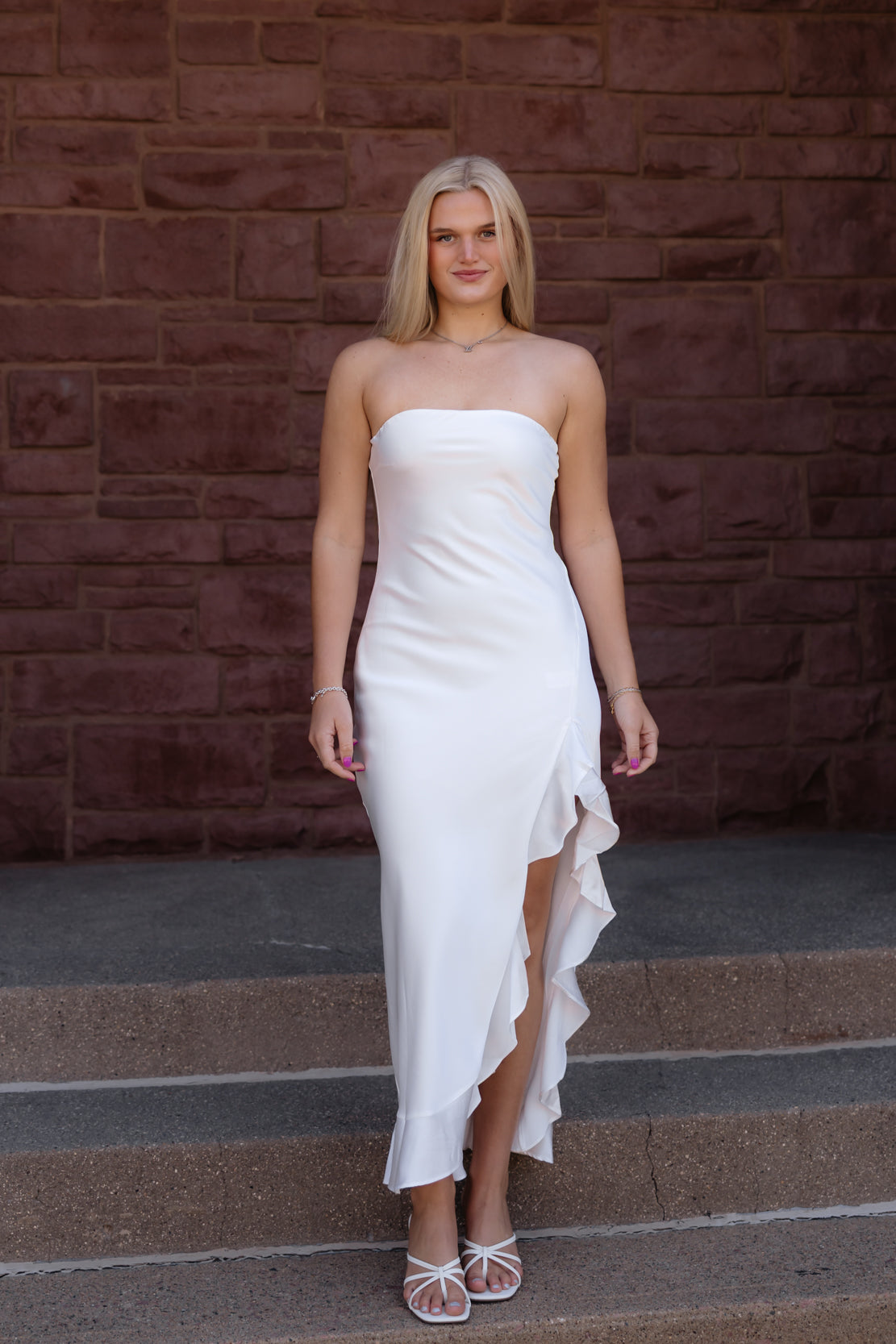 Raelynn Strapless Maxi Dress | Ivory
