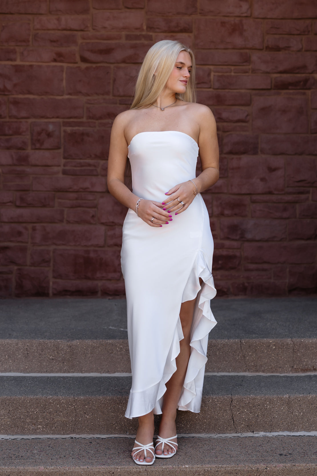 Raelynn Strapless Maxi Dress | Ivory