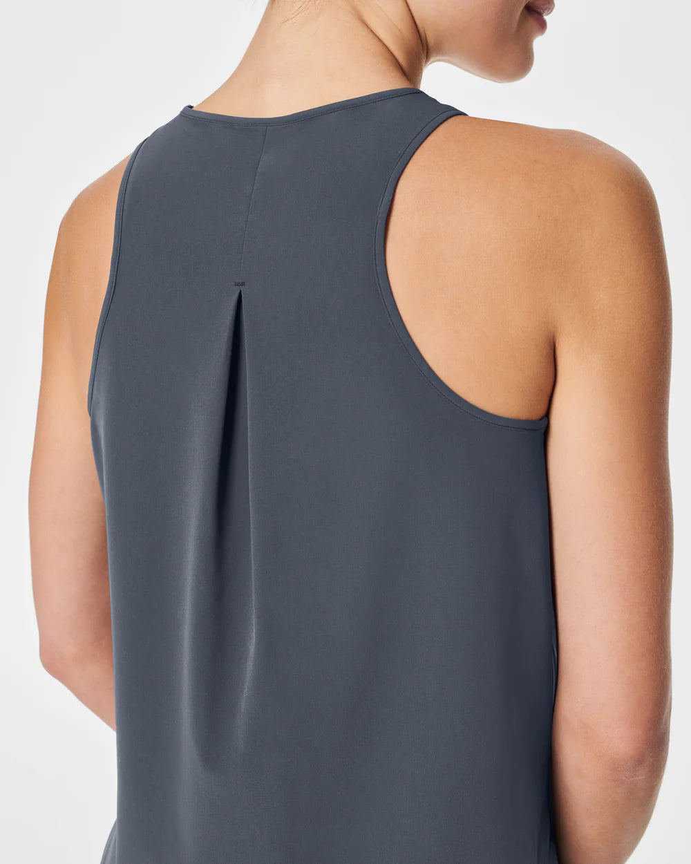 Spanx Casual Fridays Curved Hem Tank | Dark Storm