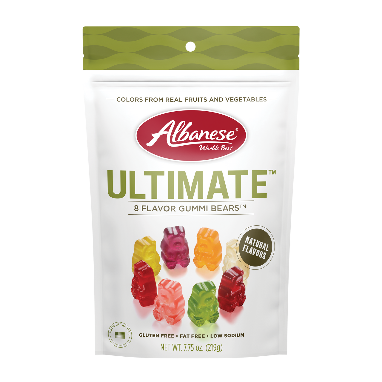 Ultimate 8 Flavor Gummi Bears 7.75oz.
