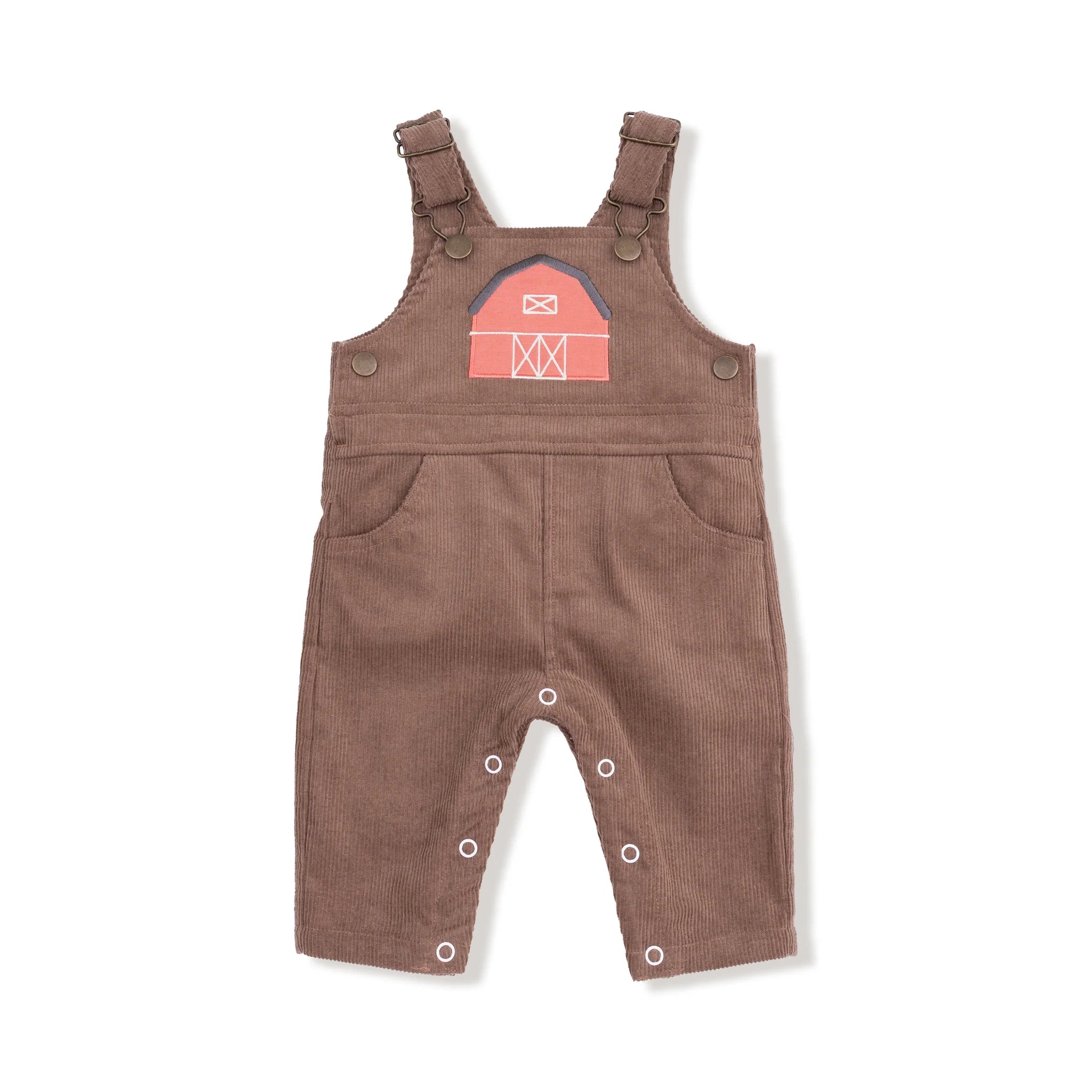 Angel Dear Corduroy Overall | Little Farm Chocolate Malt