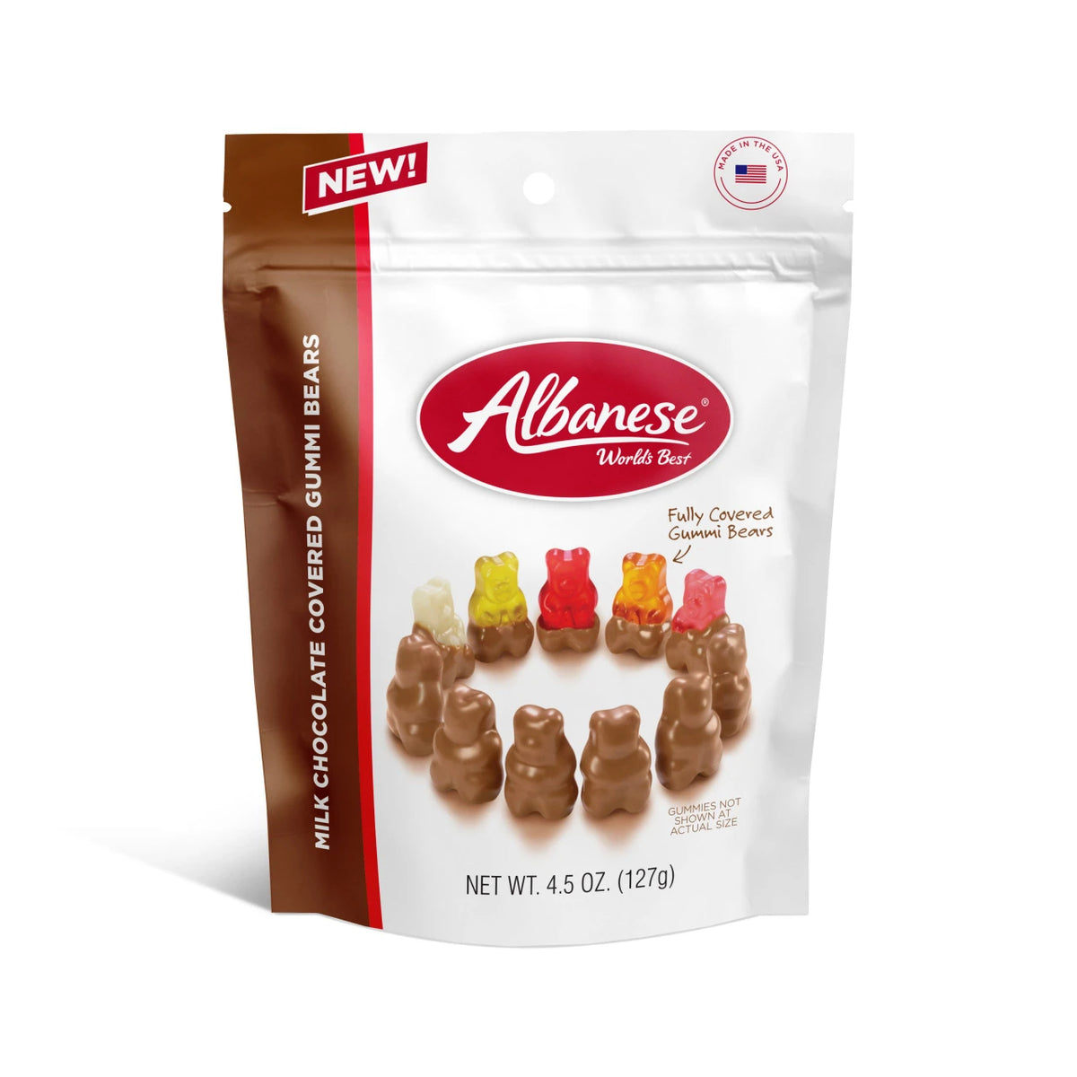 Albanese Milk Chocolate Gummi Bears 4.5oz.