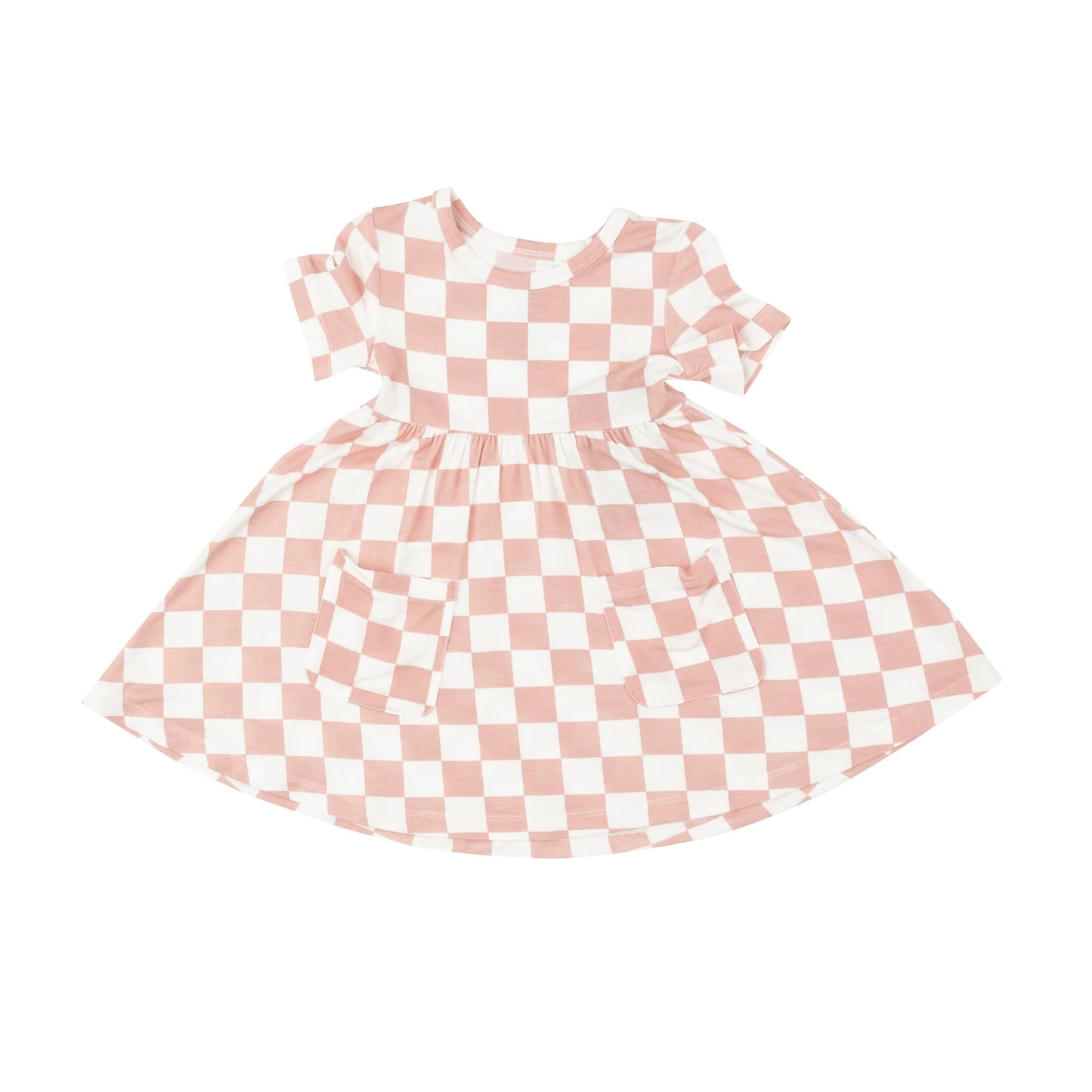 Twirly Dress | Pink Checkered