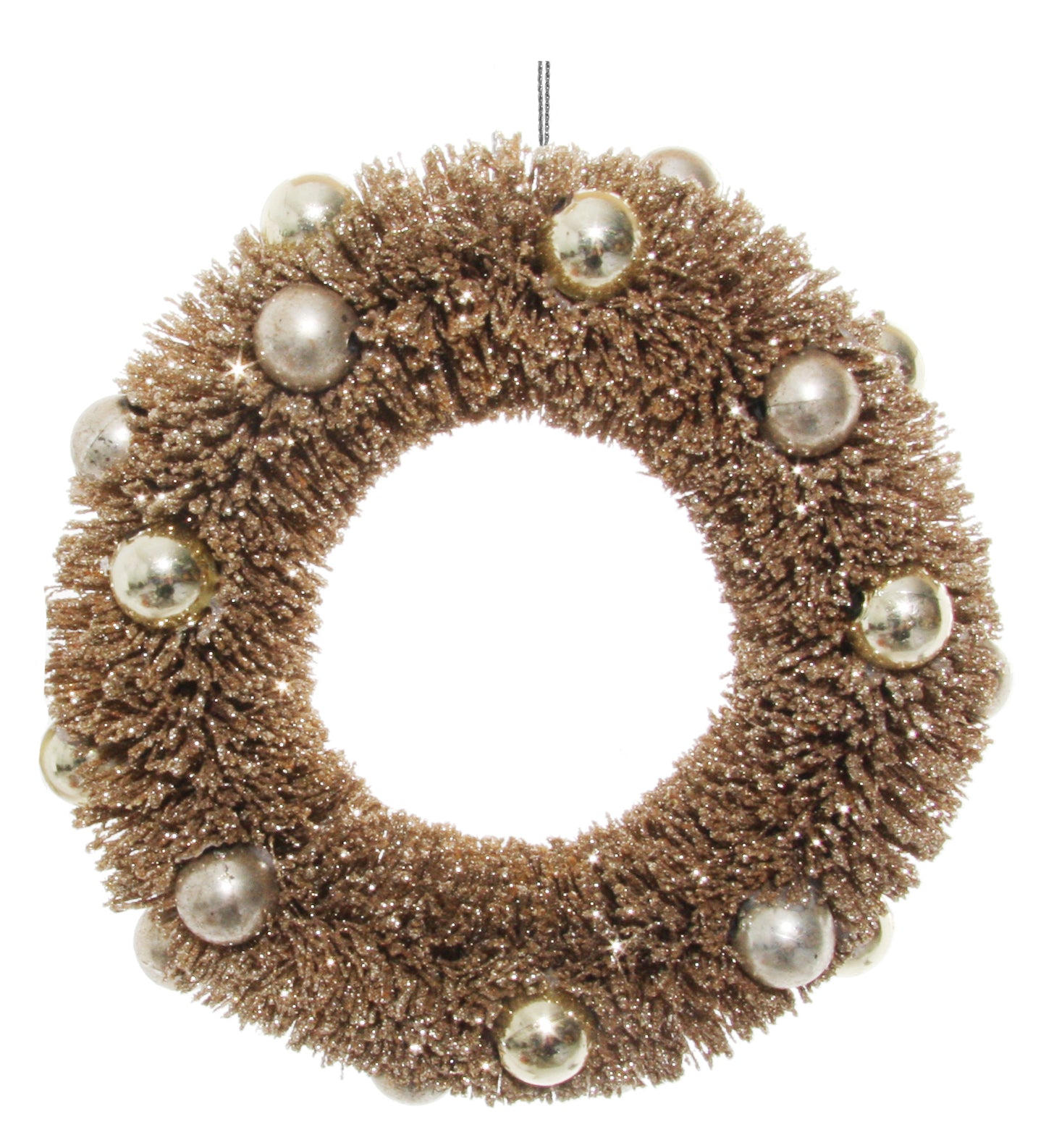 55784 Wreath Ornament Champagne