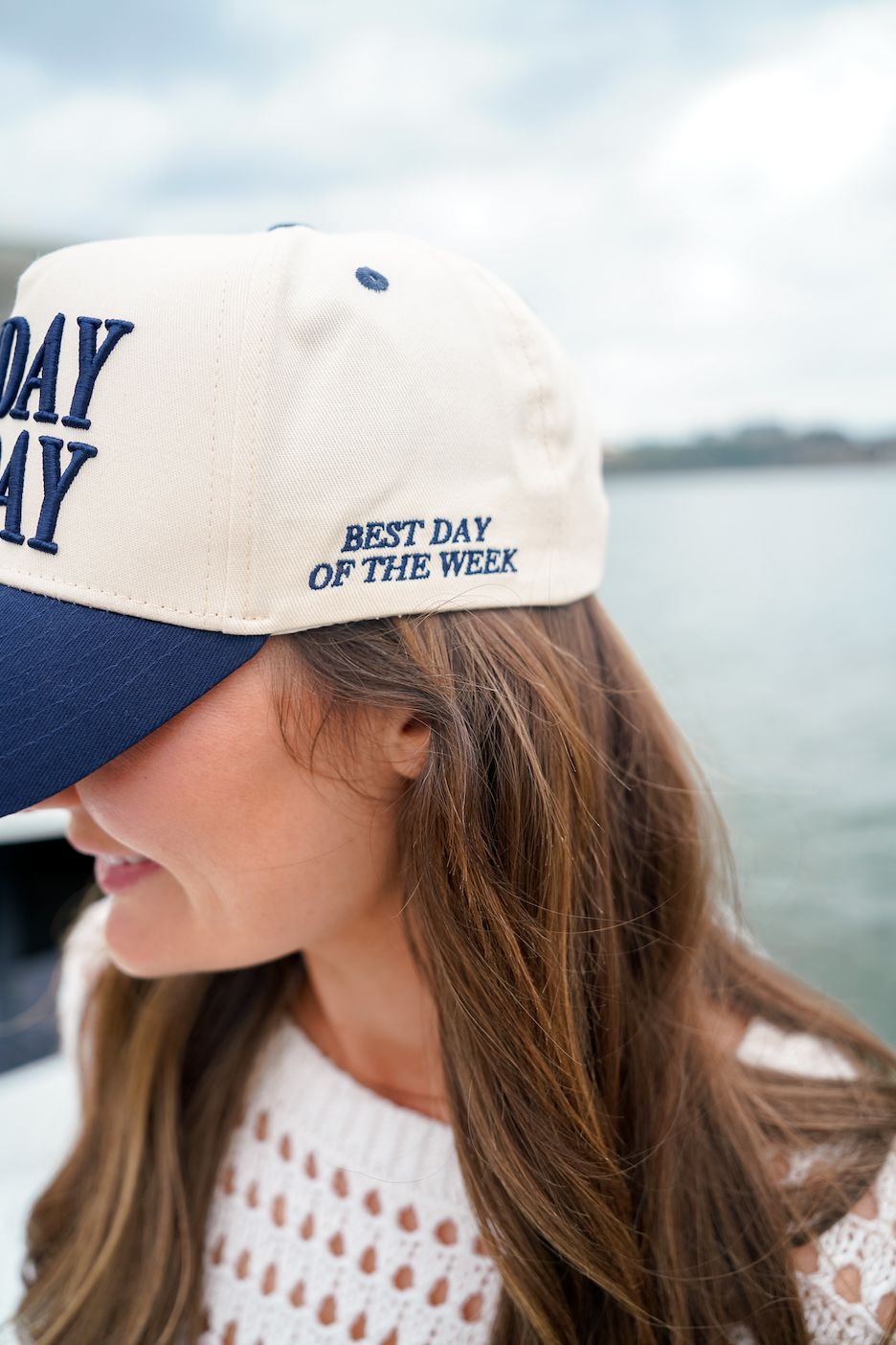 KENZKUSTOMZ Sunday Funday Vintage Trucker Hat | Navy