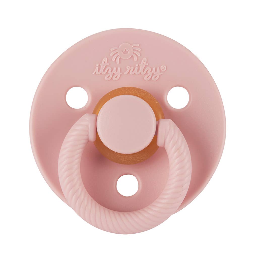 Itzy Soother™ Natural Rubber Paci Sets | Coconut + Toast