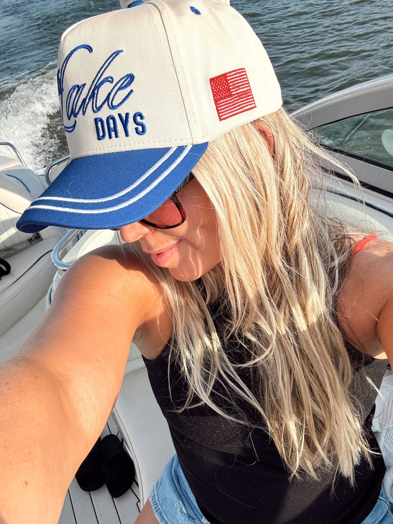 KENZKUSTOMZ Lake Days Trucker Hat | Royal Blue