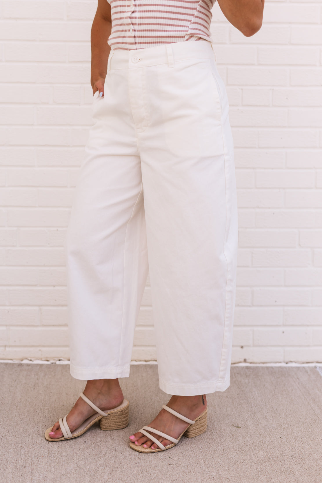 We The Free Lay Down Chino Trousers | Clean Ivory
