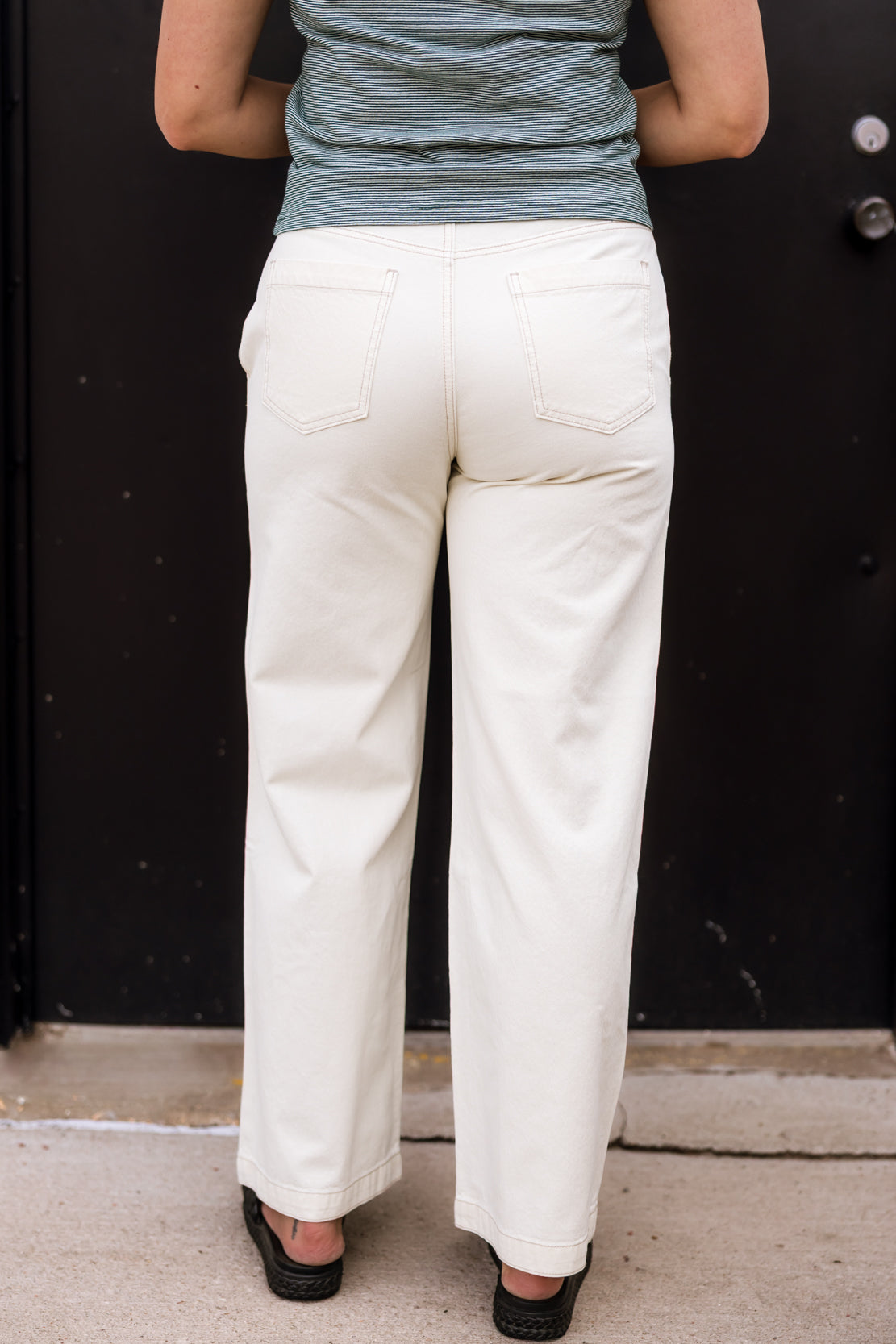 Costa Denim Cargo Pant | Cream