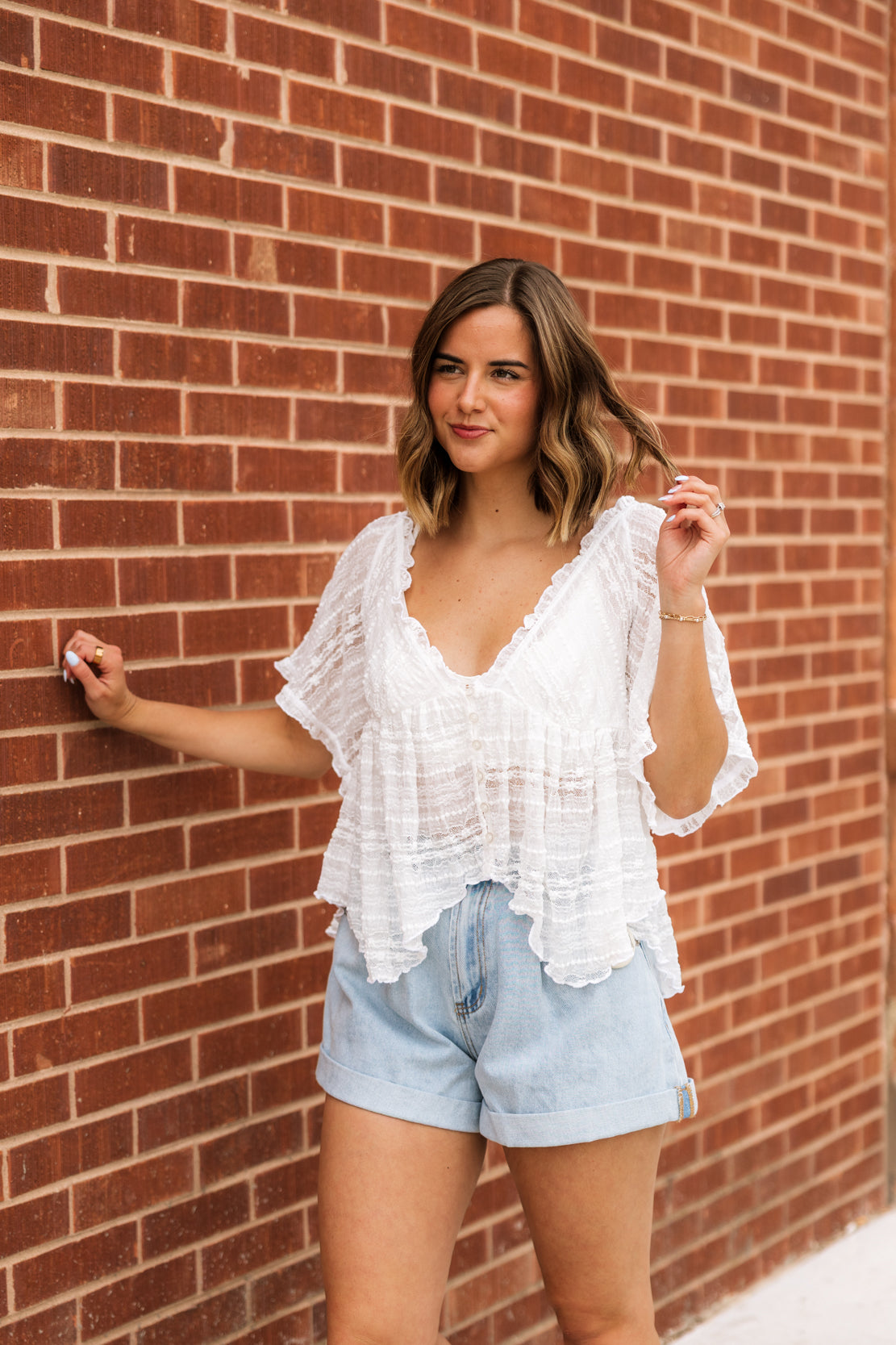 In Your Dreams Lace Top | Clean Ivory
