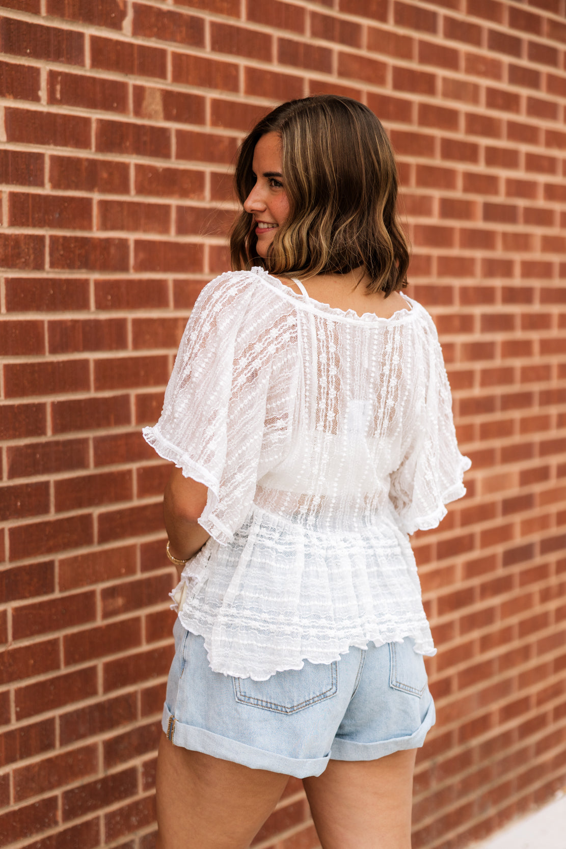 In Your Dreams Lace Top | Clean Ivory