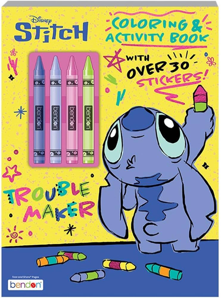 Stitch Coloring & Activity Book