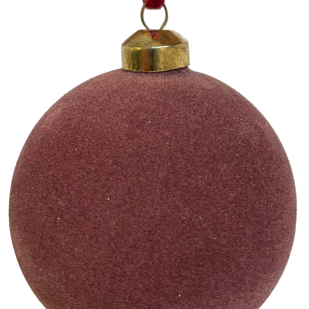 62491 Glass Ball Plum Velvet