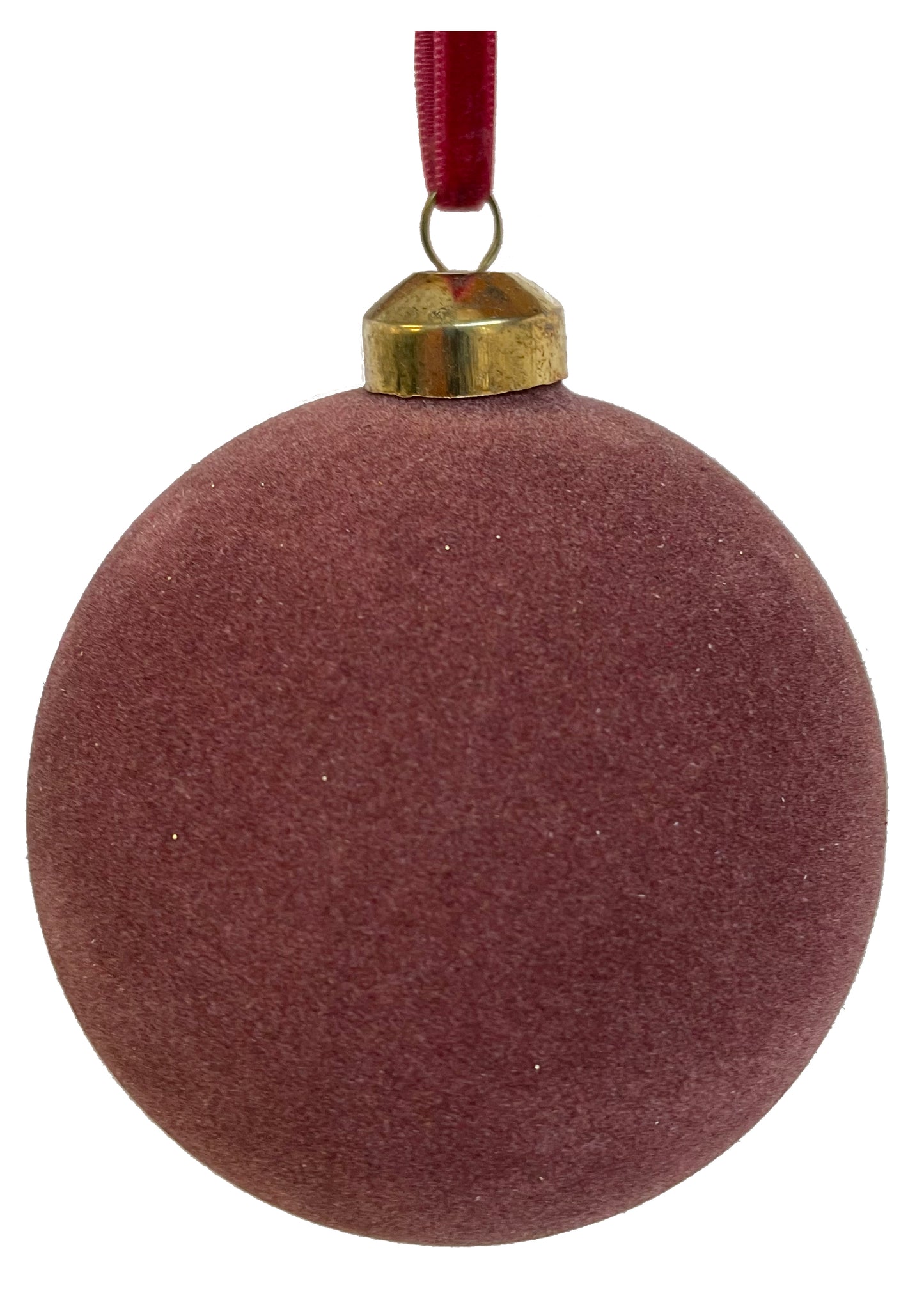 62491 Glass Ball Plum Velvet