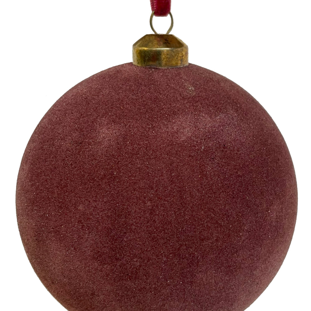 62492 Glass Ball Plum Velvet