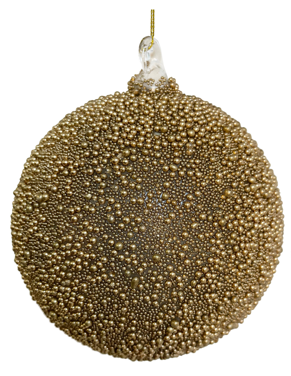 62616 Glass Ball Gold Beaded