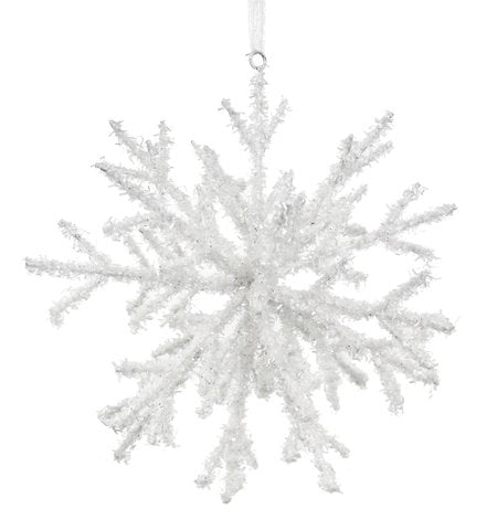 64835 3D Snowflake White 18cm
