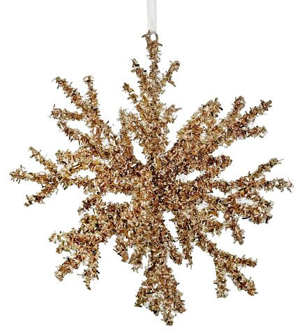 64838 3D Snowflake Tinsel 25cm