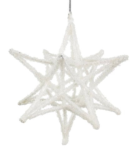 64890 Metal 3D Iced Star 15cm