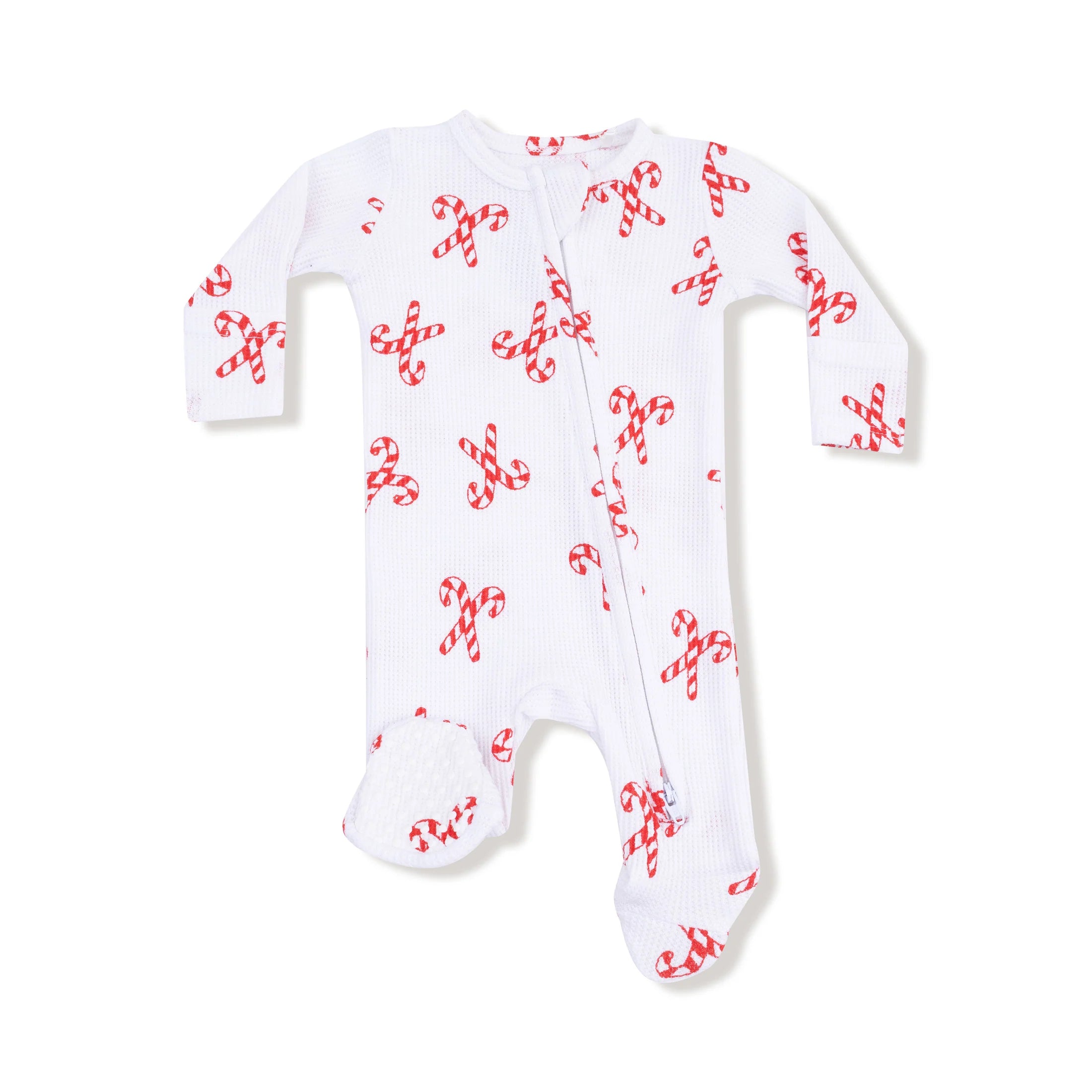 Angel Dear 2 Way Zipper Footie | Candy Canes