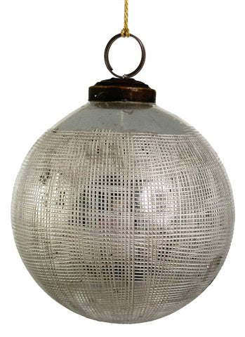 65388 Glass Ball Silver