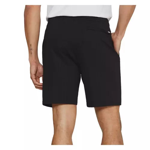Sutherland Seersucker Stretch Swim Trunk | Black