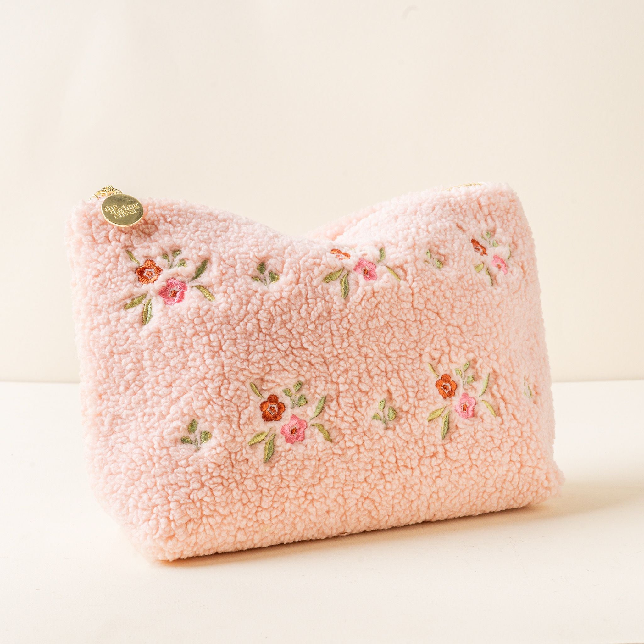 Teddy Pouch | Dainty Floral Pink