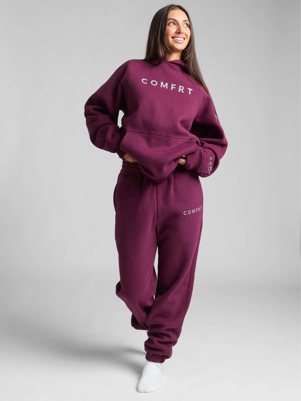 Comfrt Tranquil Hoodie | Plum