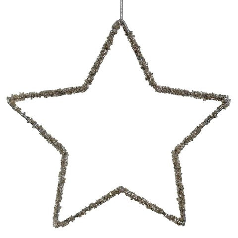 66649 Wire Open Star 20cm