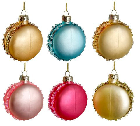 67050 Glass Macaron Ornament