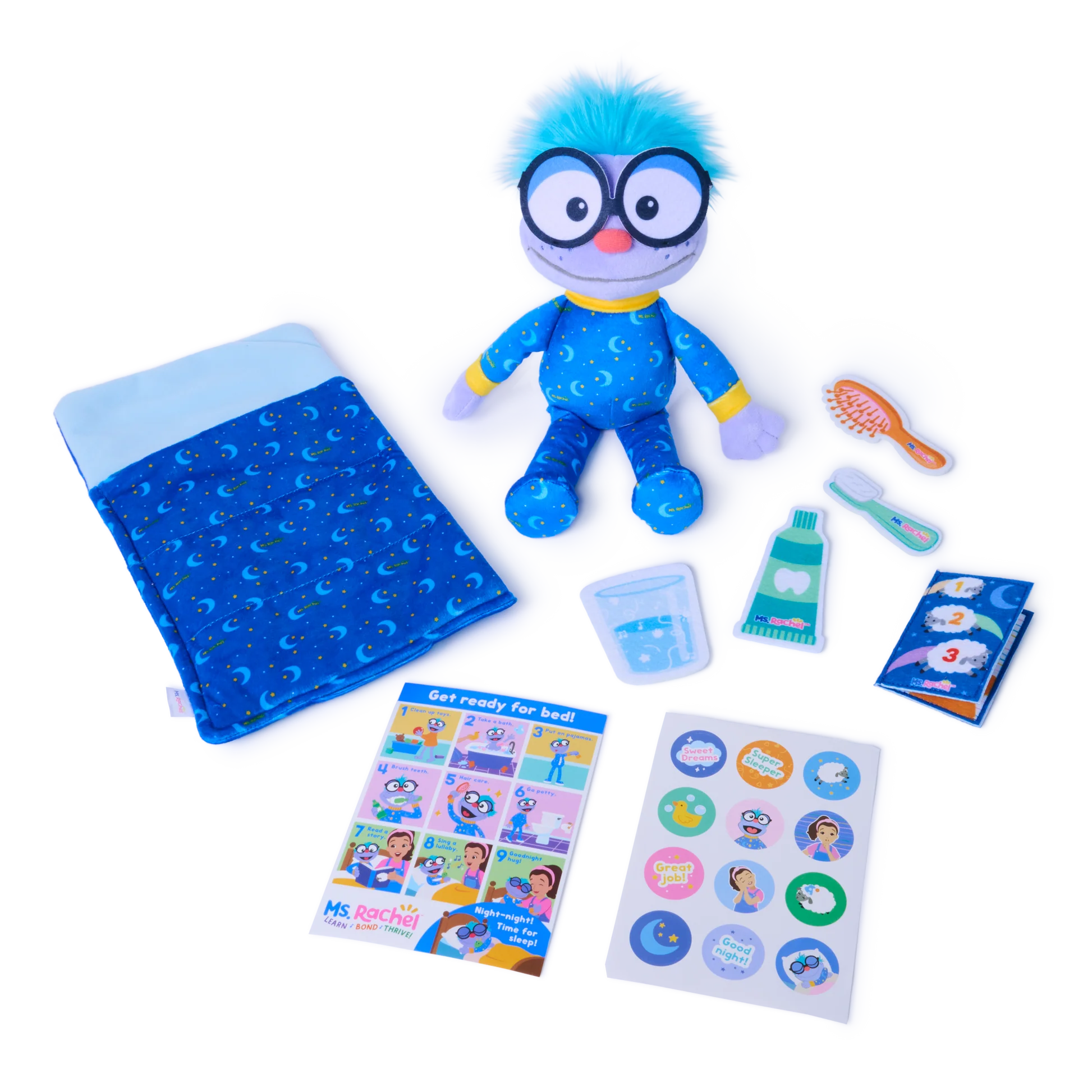 Ms. Rachel Goodnight Frankie Bedtime Playset