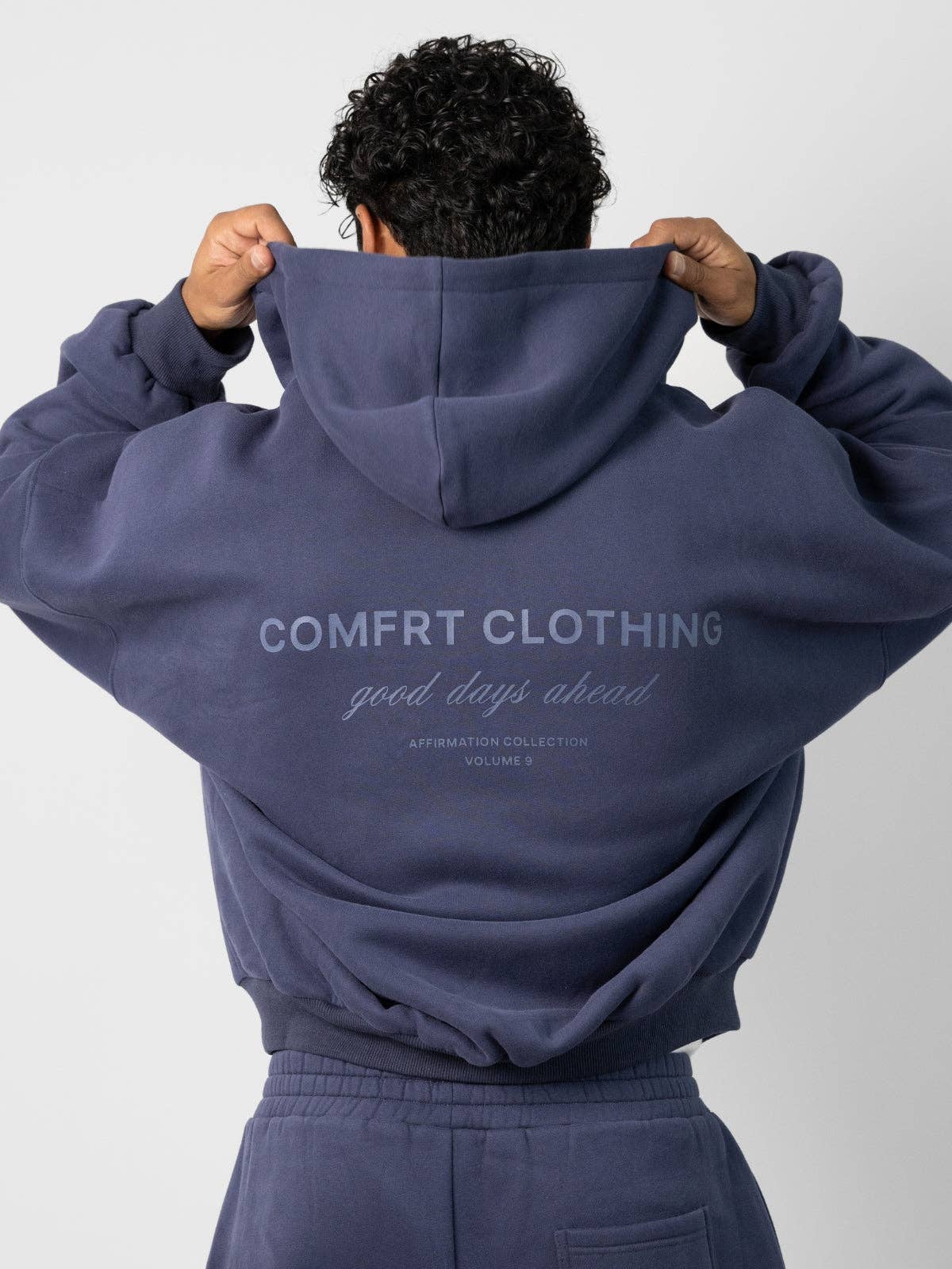 Comfrt Affirmation Hoodie Mega | Midnight Blue