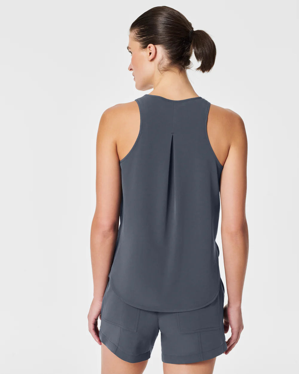 Spanx Casual Fridays Curved Hem Tank | Dark Storm