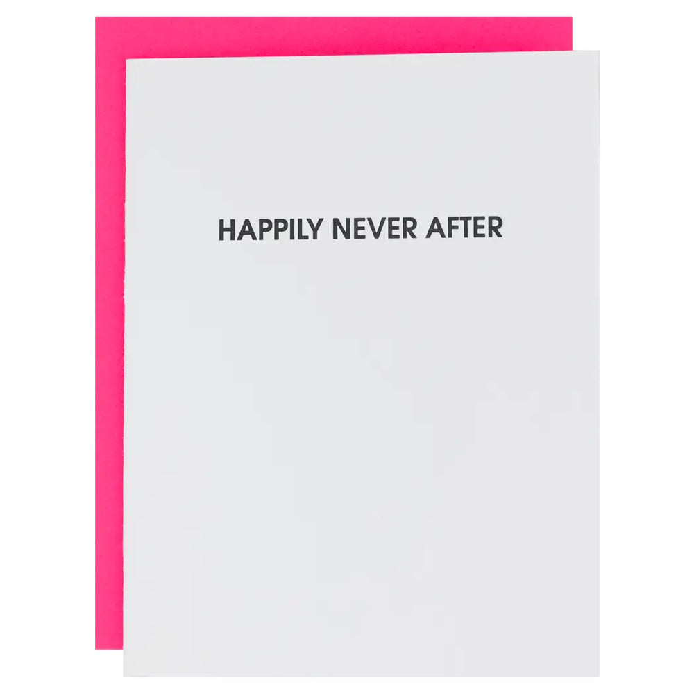 Happily Never After Letterpress Card