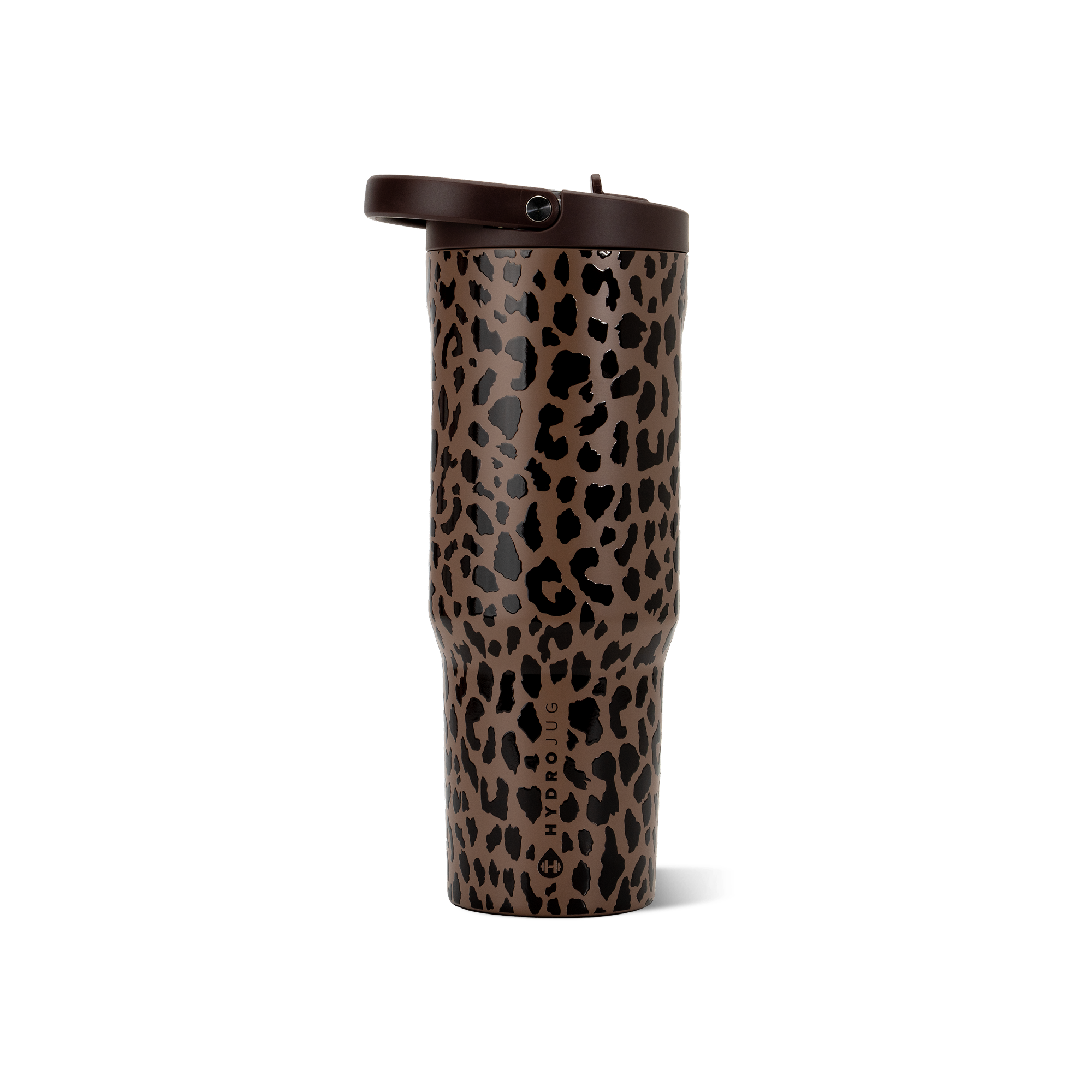 HydroJug 32 oz Sport Water Bottle | Brown Leopard