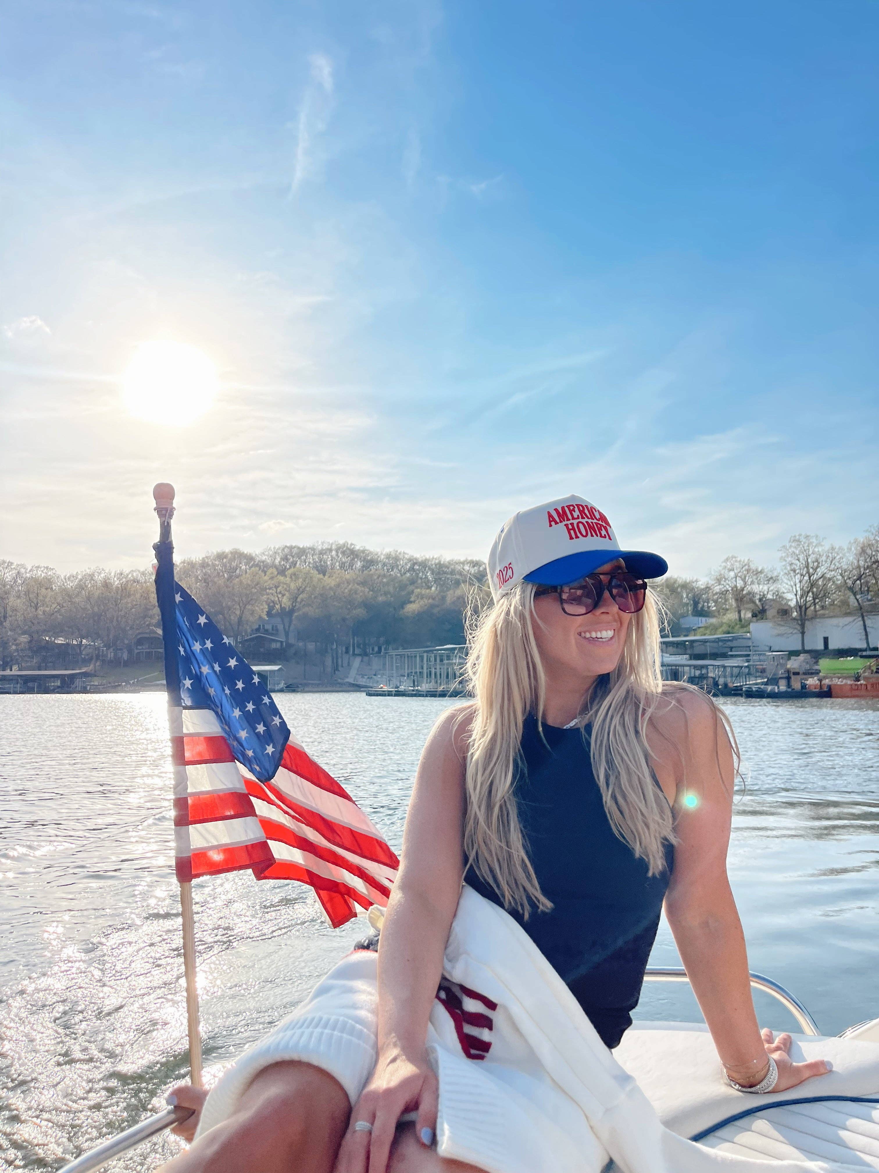KENZKUSTOMZ American Honey Trucker Hat | Red/Blue