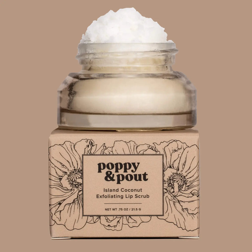 Poppy & Pout Lip Scrub | Island Coconut