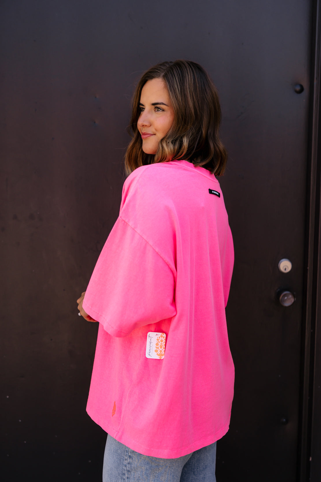 Tackle Tee | Hot Pink