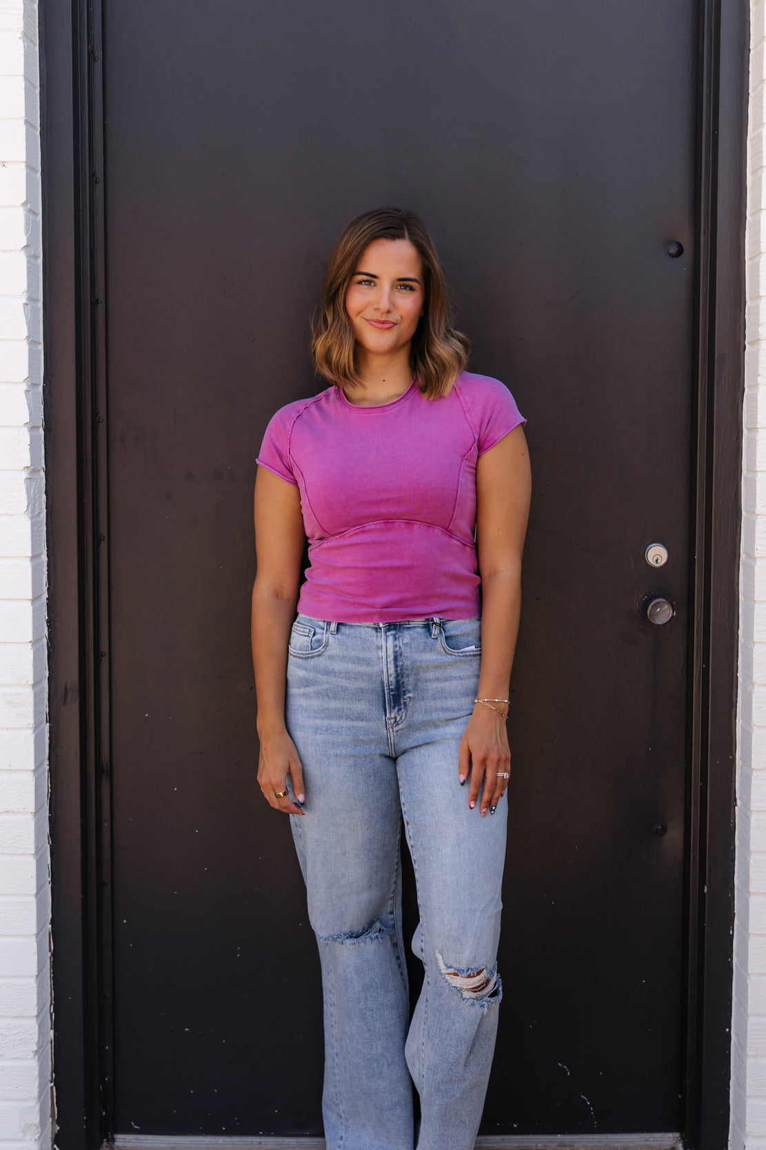 We The Free Protagonist Cropped Cap Sleeve Tee | Vivid Voila
