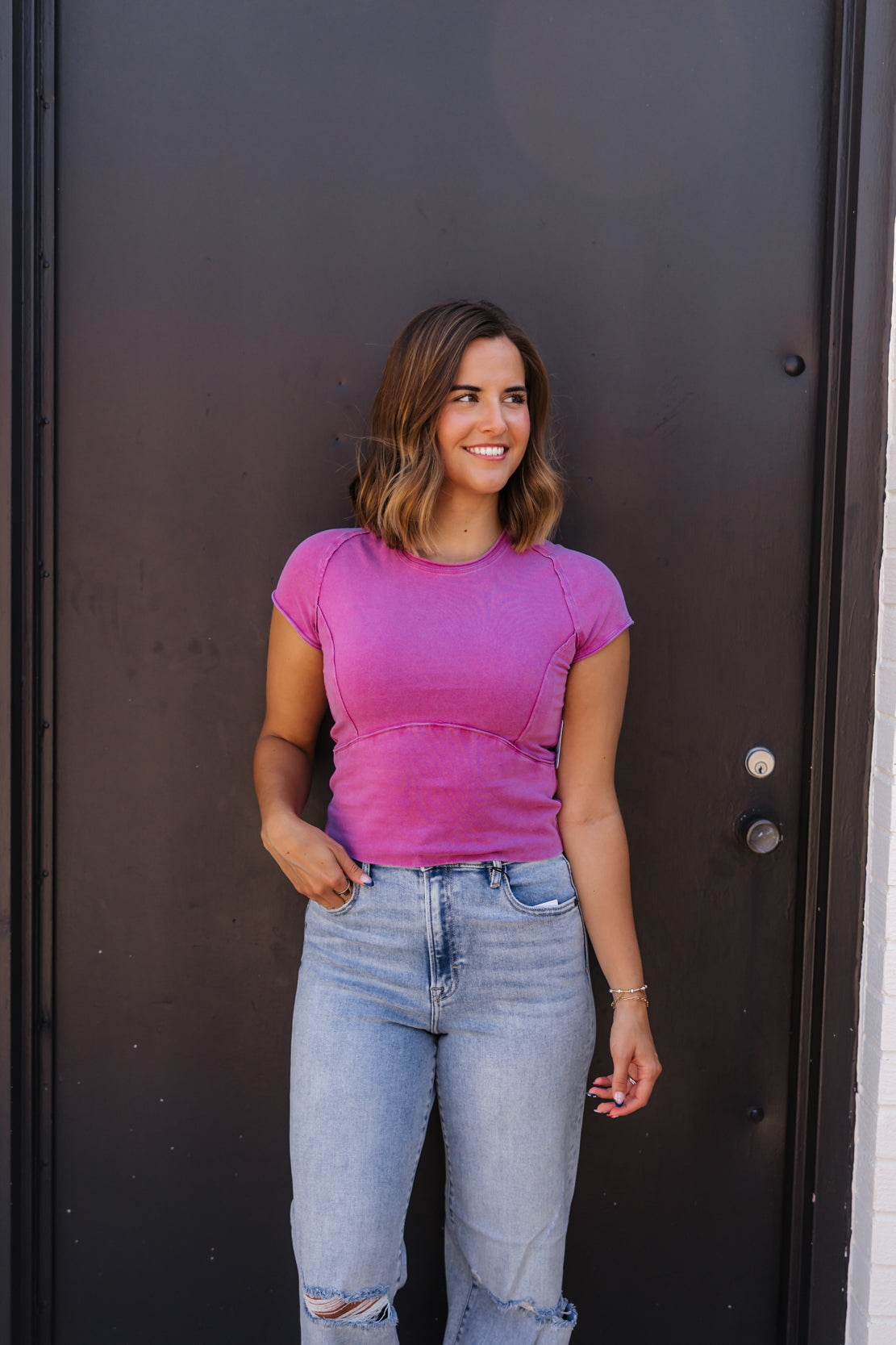 We The Free Protagonist Cropped Cap Sleeve Tee | Vivid Voila