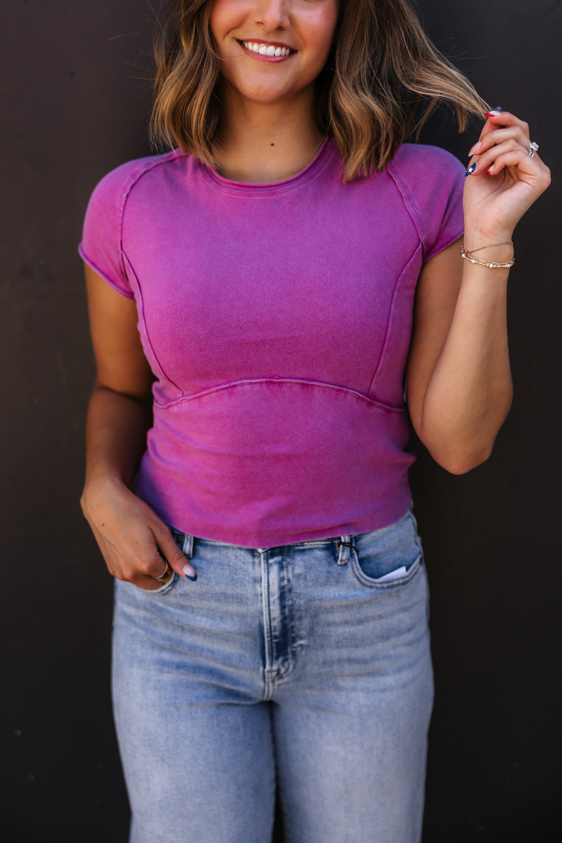 We The Free Protagonist Cropped Cap Sleeve Tee | Vivid Voila