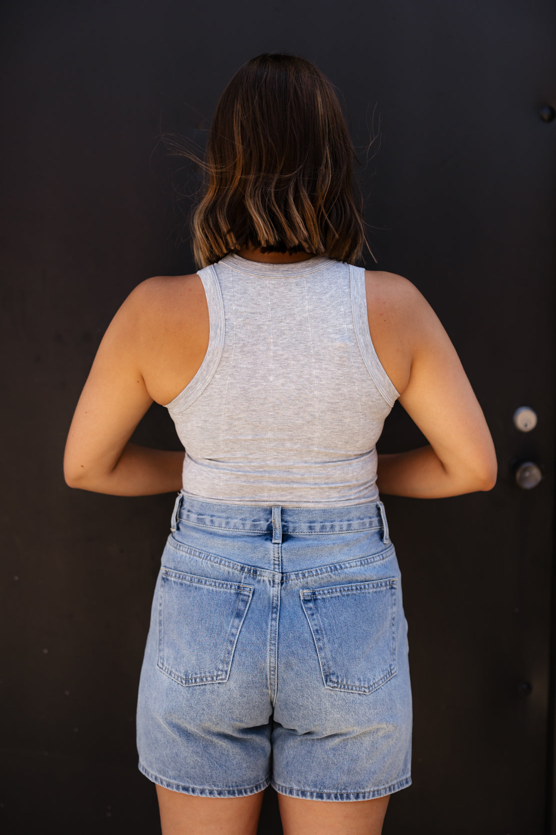 So Soft Seamless Modal Tank | Heather Grey