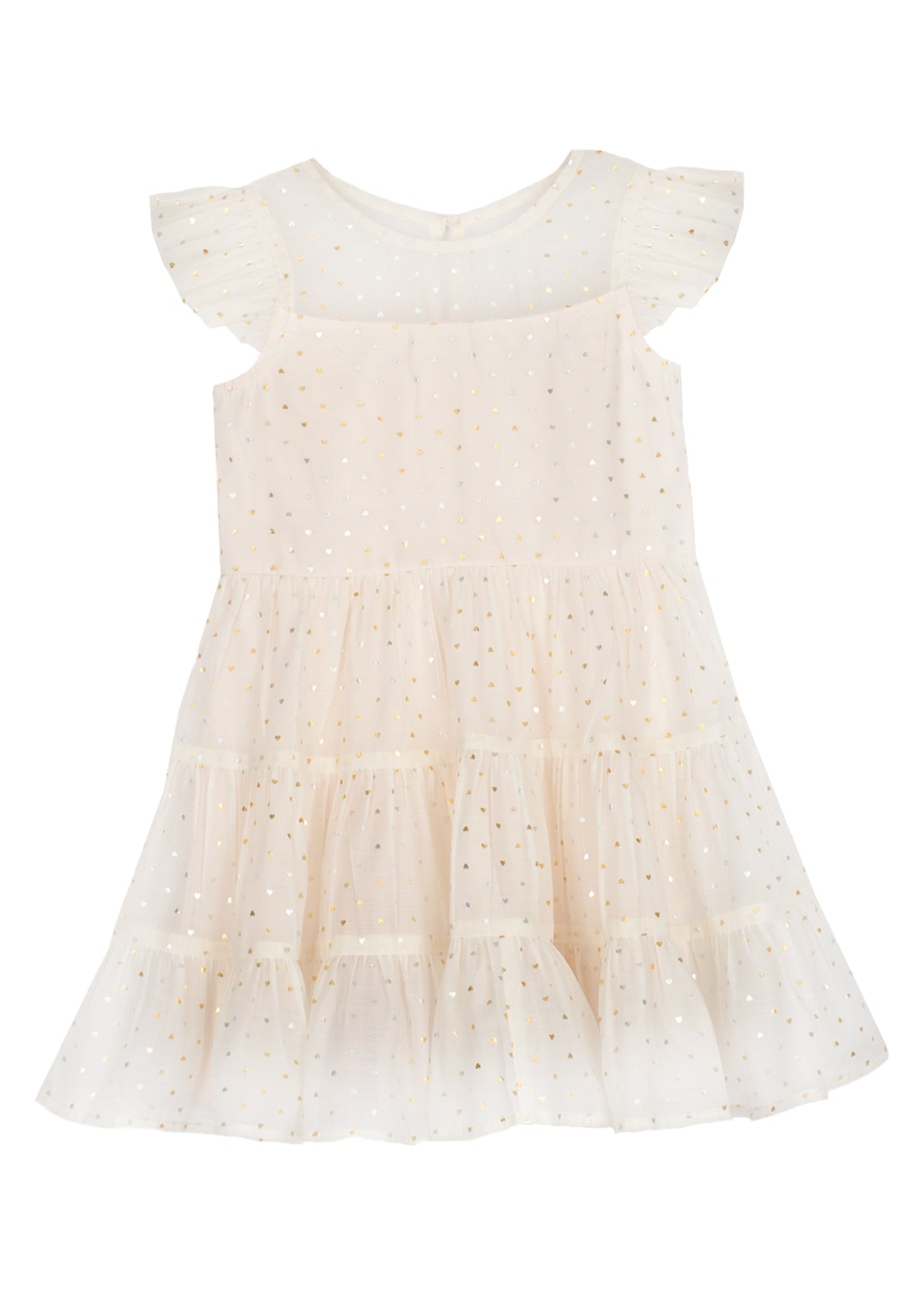 Heart of Gold Dress | White