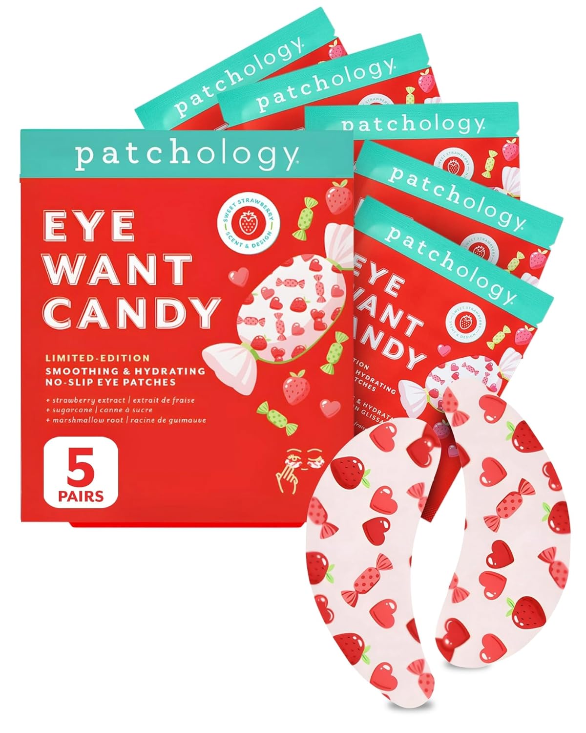 Eye Want Candy 5-Pack Smoothing & Hydrating No-Slip Eye Patches