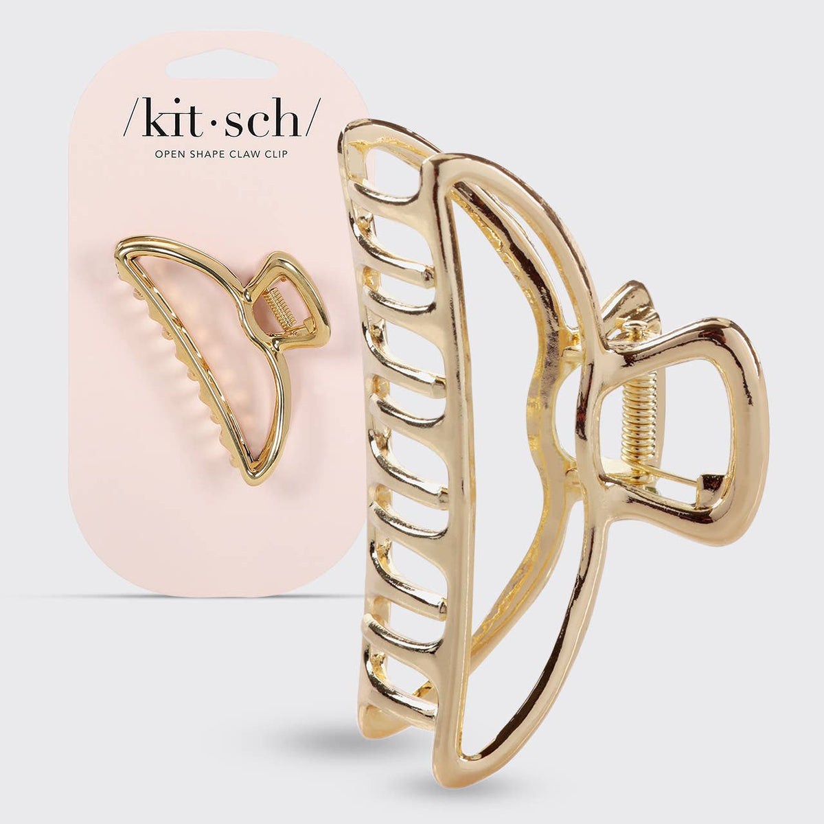 Open Shape Claw Clip | Gold
