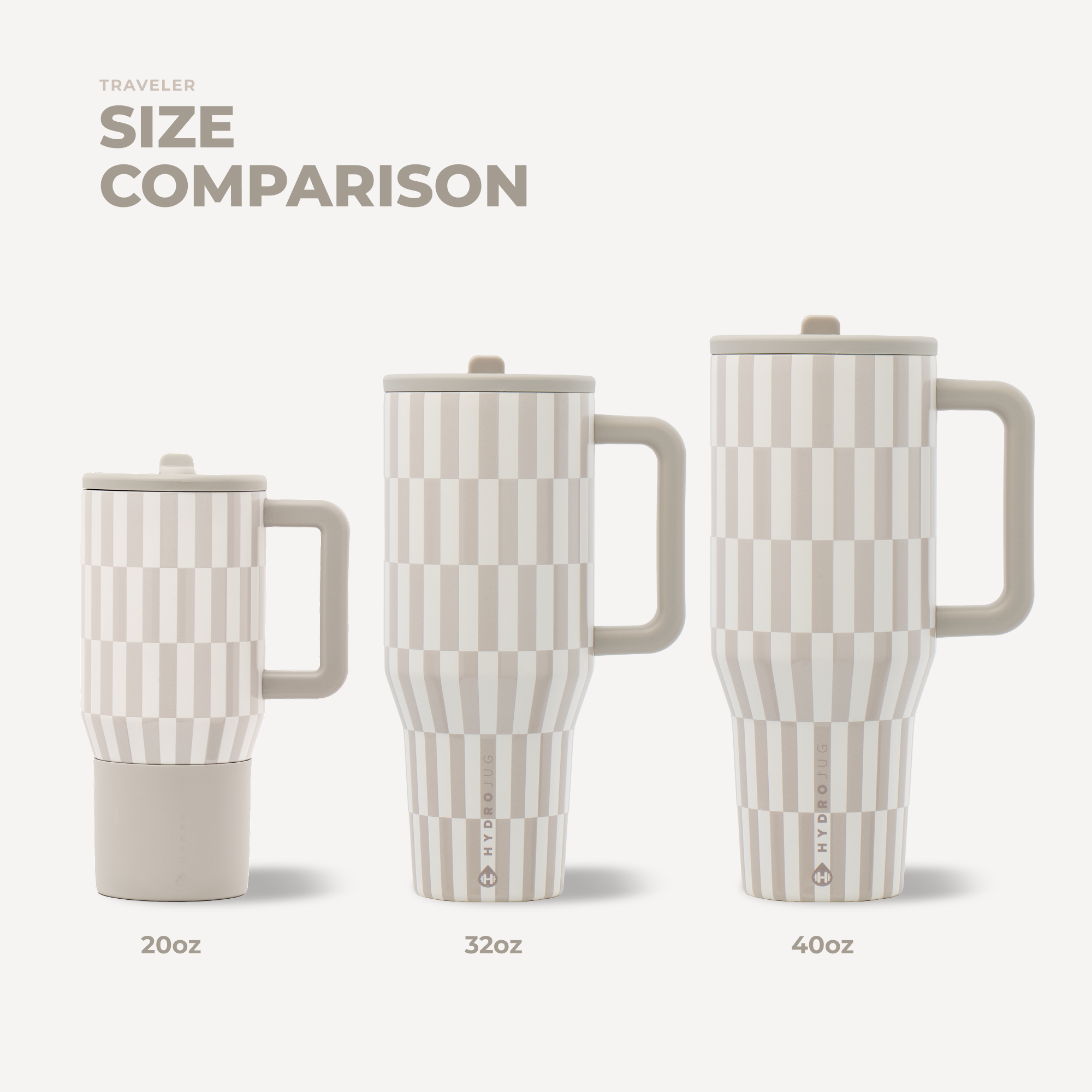 HydroJug 32 oz Traveler Tumbler | Sandstone